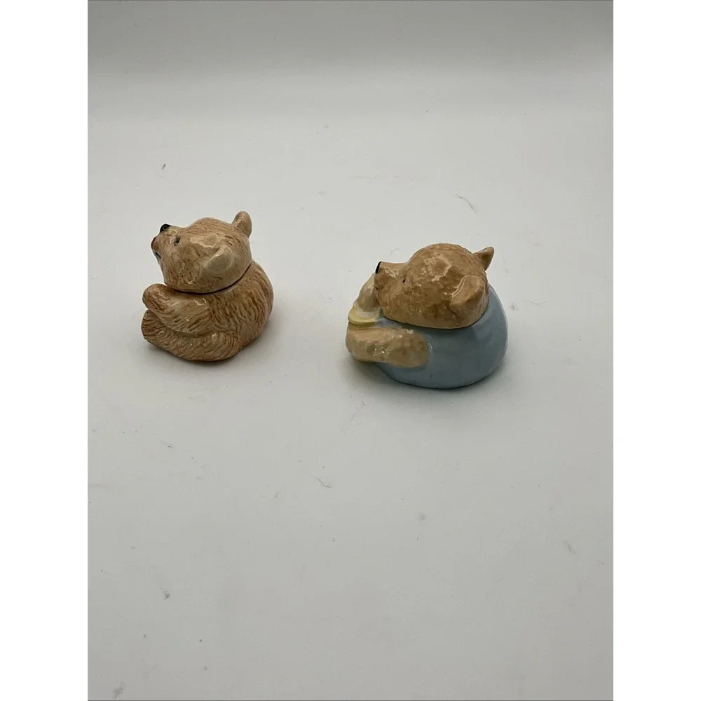 Kevin Francis Face Pots Bear & Charter Teddy Bear Trinket Pots 2pc England